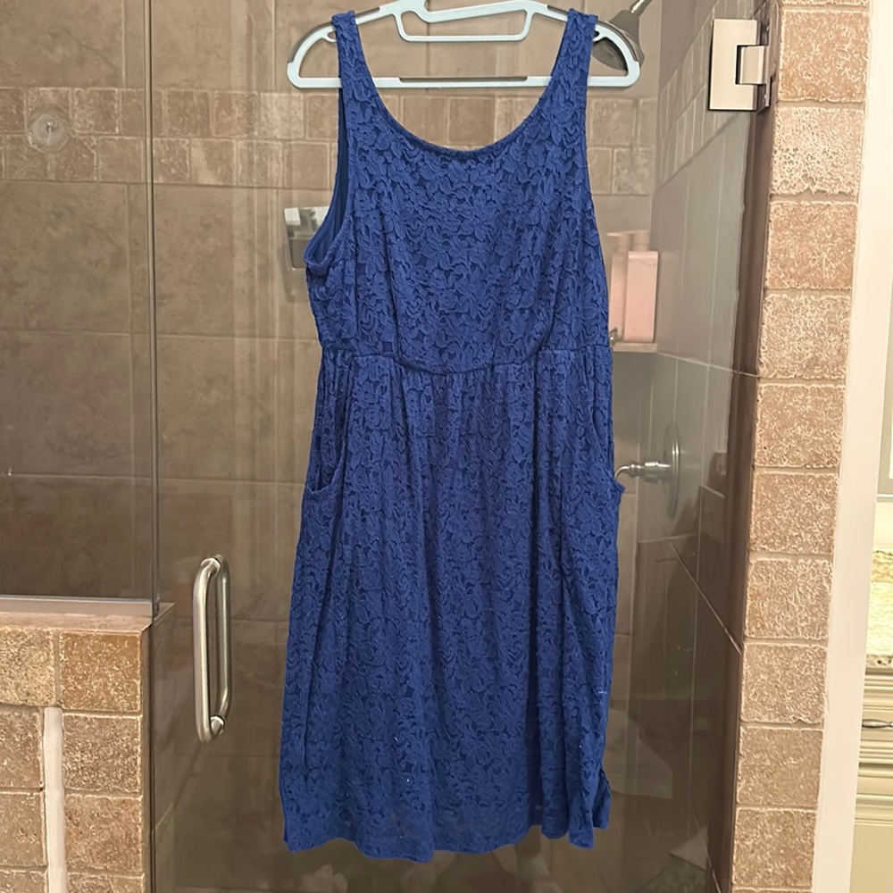 Torrid blue lace dress